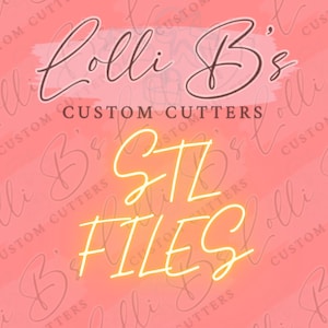 STL File Digital Download for Cookie Cutter printing at home