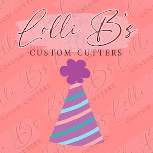 Party Hat 02 Cookie Cutter and Fondant Cutter