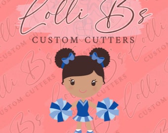 Cheerleader Cookie Cutter and Fondant Cutter