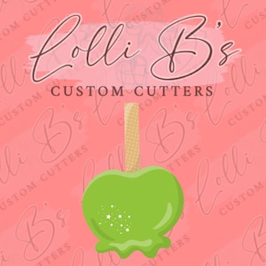 Candied Apple or Candy Apple Cookie Cutter and Fondant Cutter