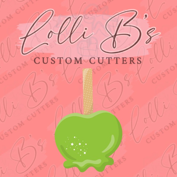 Candied Apple or Candy Apple Cookie Cutter and Fondant Cutter