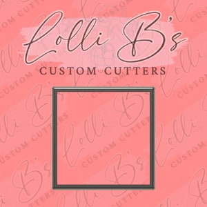 Basic Square Cookie Cutter and Fondant Cutter
