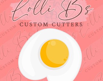 Fried Egg 01 Cookie Cutter and Fondant Cutter