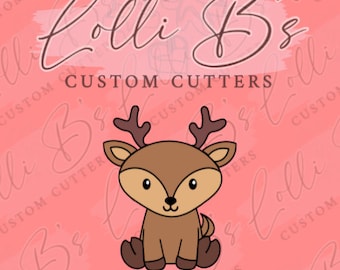 Deer or Reindeer Cookie Cutter and Fondant Cutter