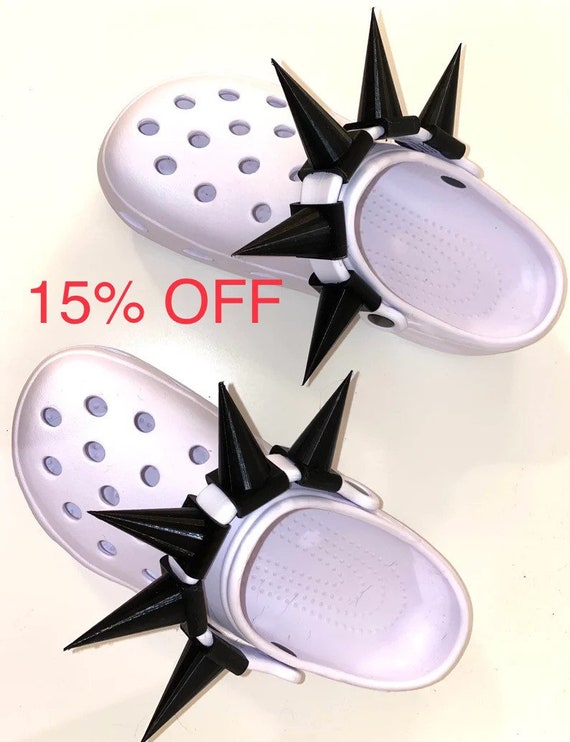 Glow in the Dark Croc Spikes 3D Printed, Croc Charms, Jibbitz -  UK