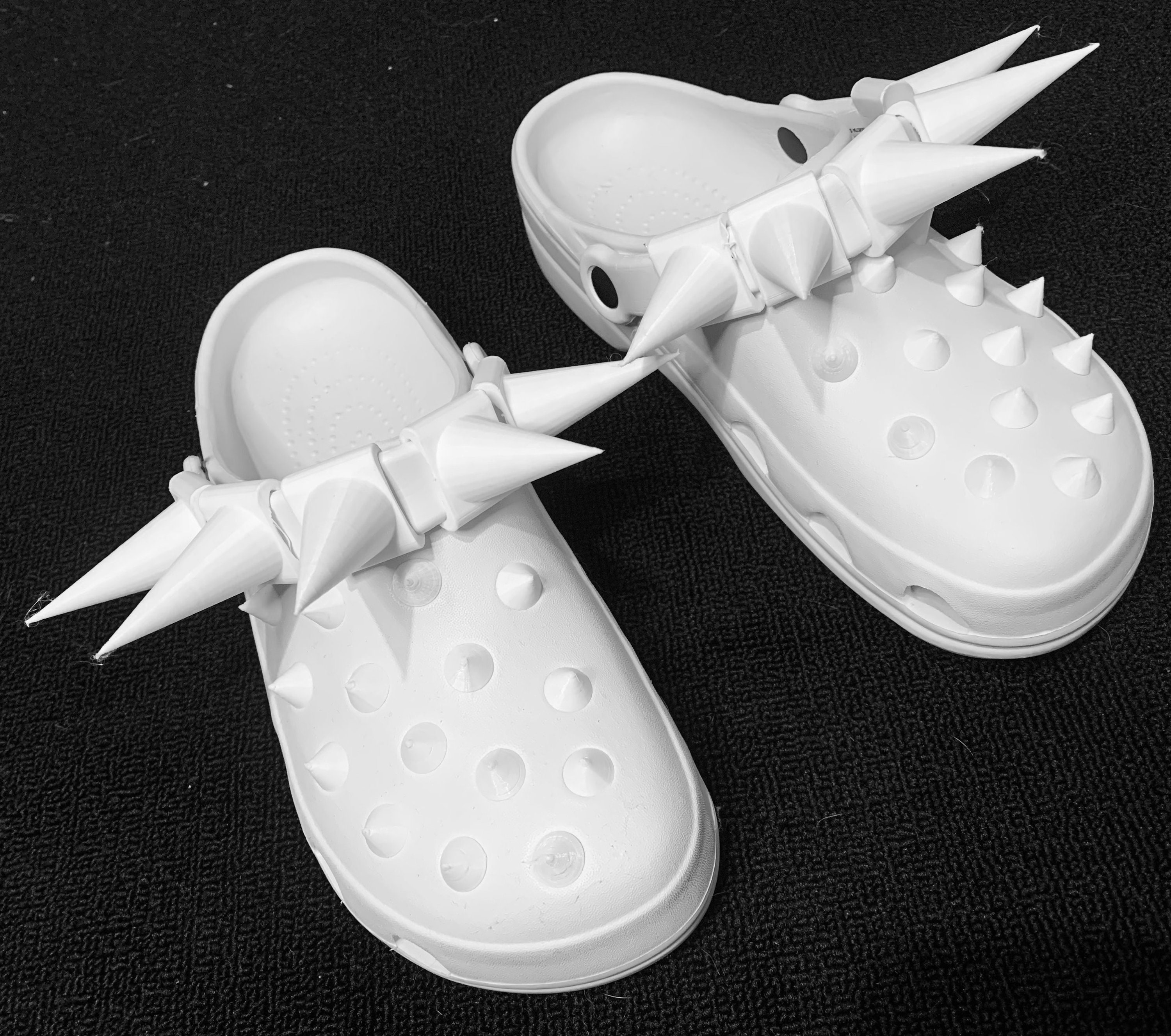 Ultimate Big Shoes Spikes, 10 Spike Shoes Charm Set, Spikes Shoes Charms, Gothic Shoe Charms, Spike Shoe Charm, Plastic Cone Spikes