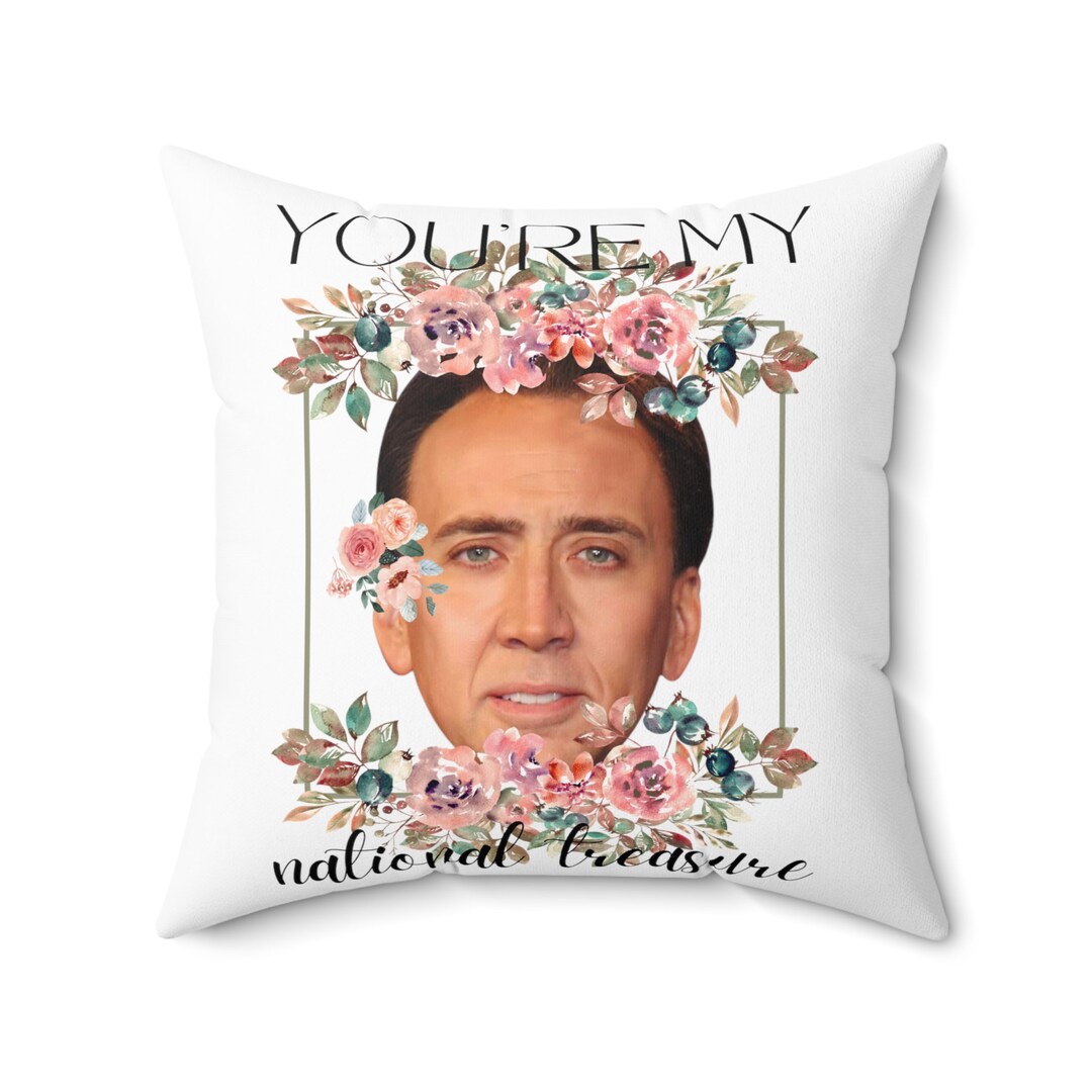 Nicolas Cage Pillow You're My National Treasure Pillow Etsy