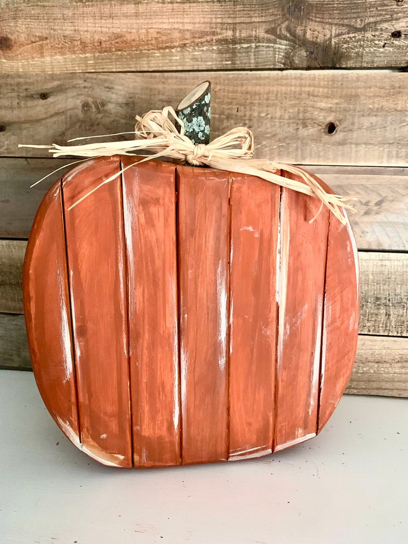 Wood Pumpkin, Farmhouse Pumpkin, Farmhouse Decor Etsy
