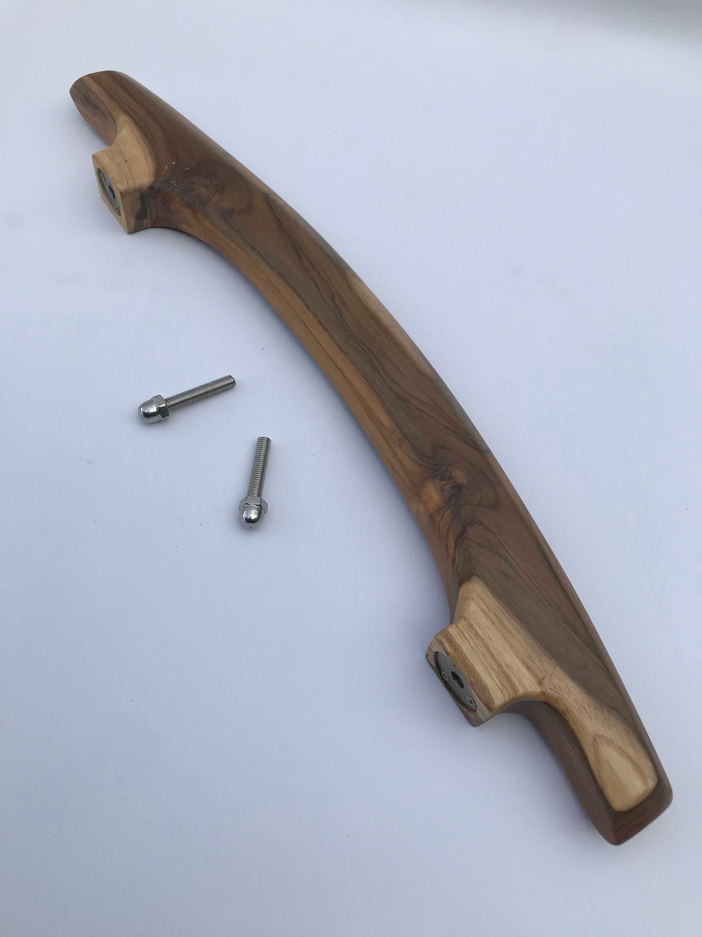 Teak Wood Door Handle Rustic Chic Home Accent, Elegant Wooden Pull