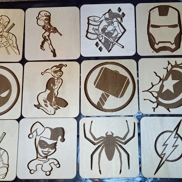 DC and marvel coasters