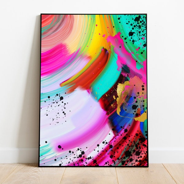 Abstract Print, Abstract Painting, colorful Abstract, colorful wall art, Wall Art Printable, Abstract Wall Art, Abstract Poster