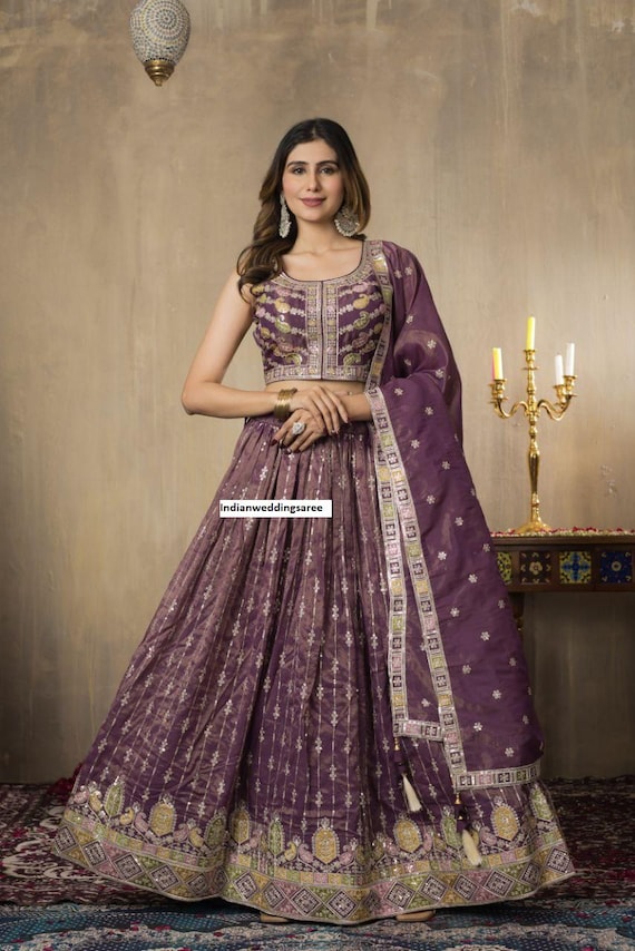 white christmas dresses Indian Lehenga with Choli and Dupatta Dress for Bride – Nameera by Farooq main image 0