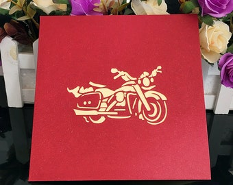 Bike card / bike lover card - Greeting card 3D pop up card