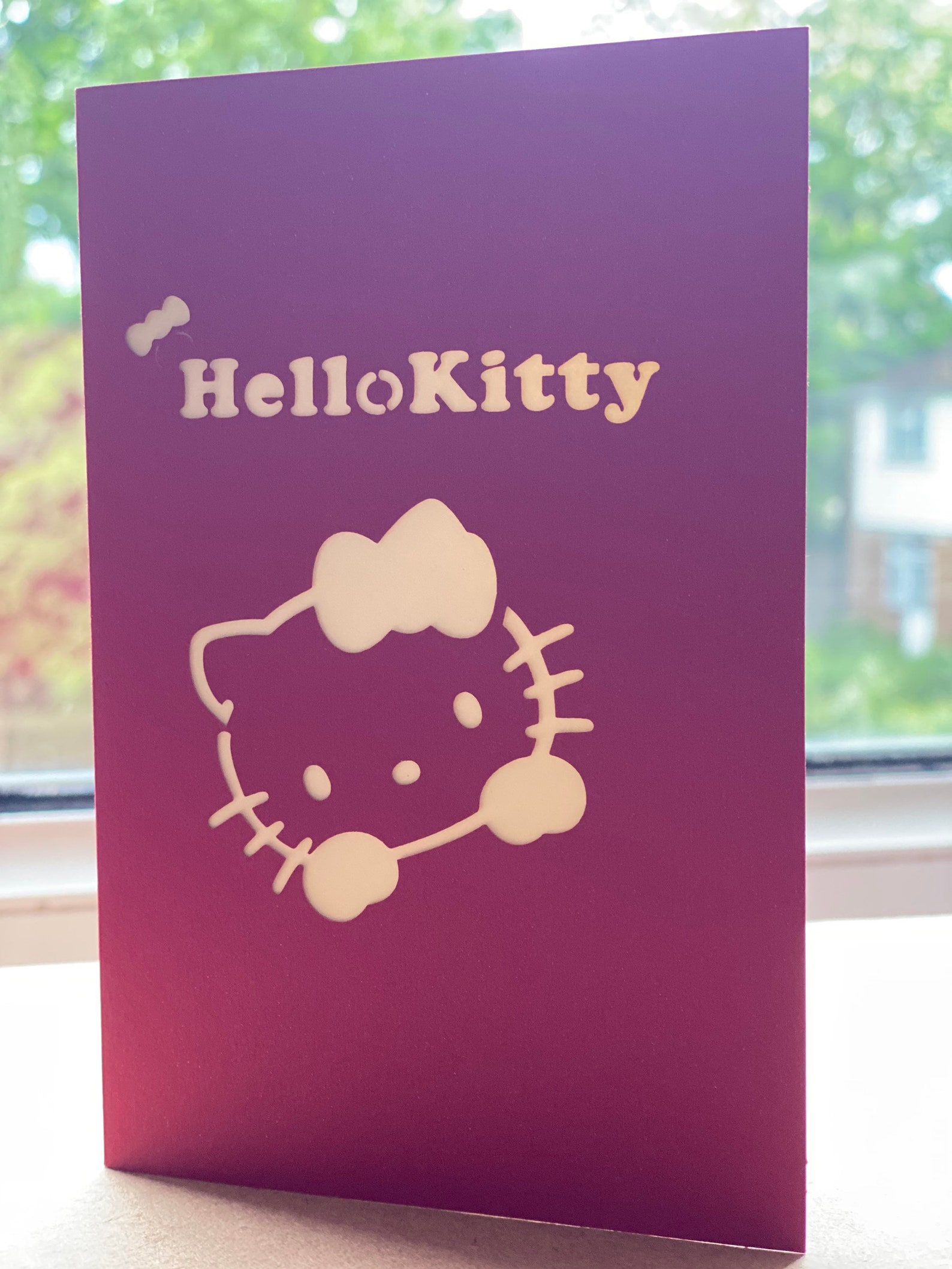 Hello Kitty 3d pop up card / Greeting card for kids / friends Etsy