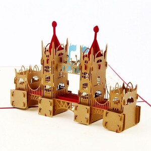 Lembranças de Londres 3D pop-up cartões feitos à mão para seus amigos e familiares