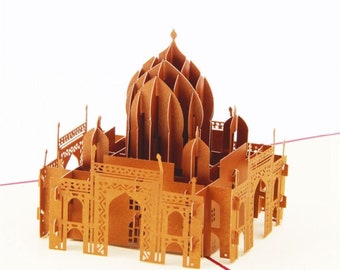 Handmade Lovely Taj Mahal 3D pop up card