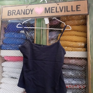 New Navy Blue Beyonca Tank Top Brandy Melville