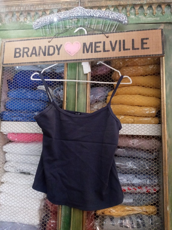 Brandy Melville, Tops, Brandy Melville Black Eden Crop Top