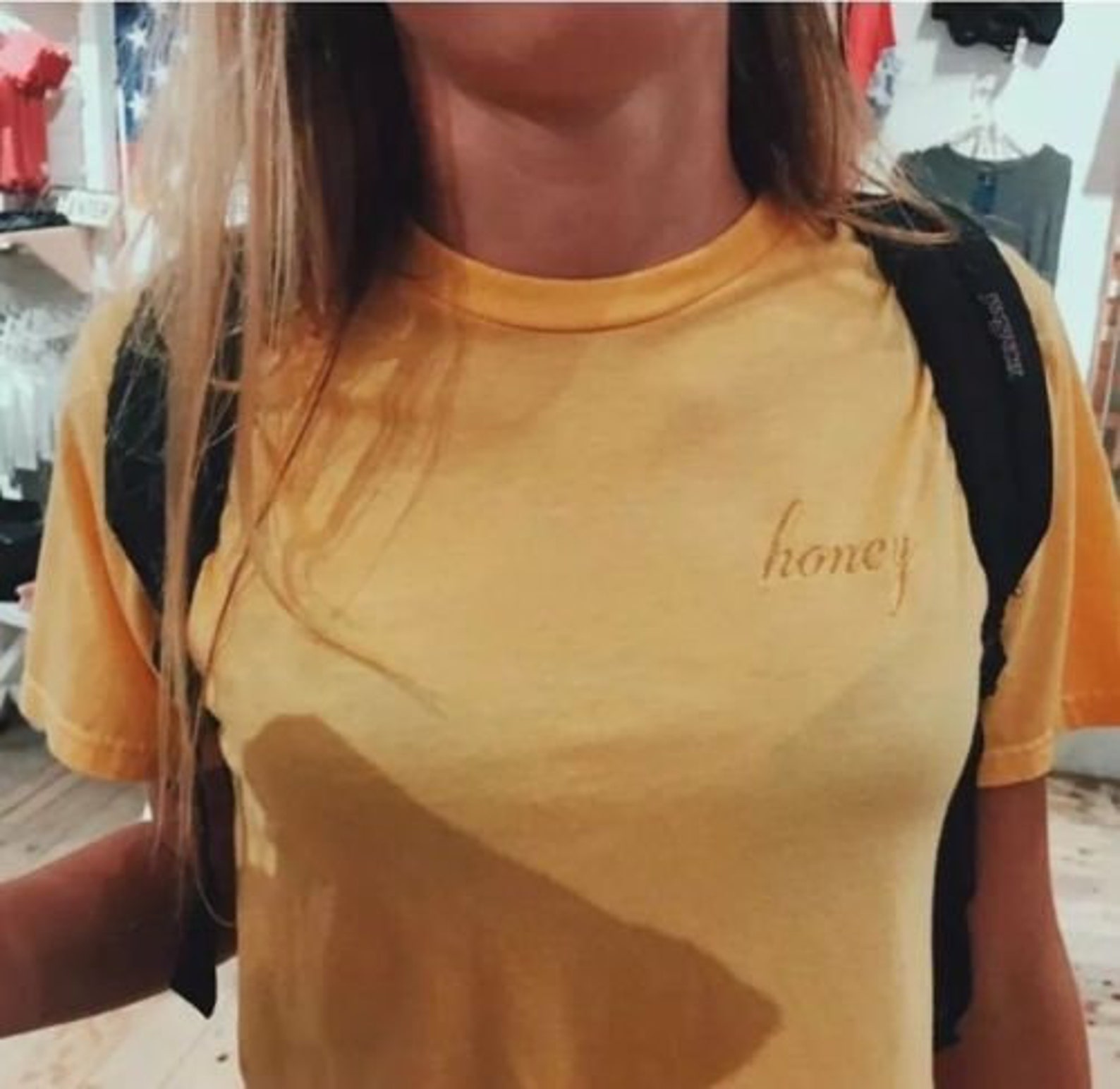brandy melville honey tee