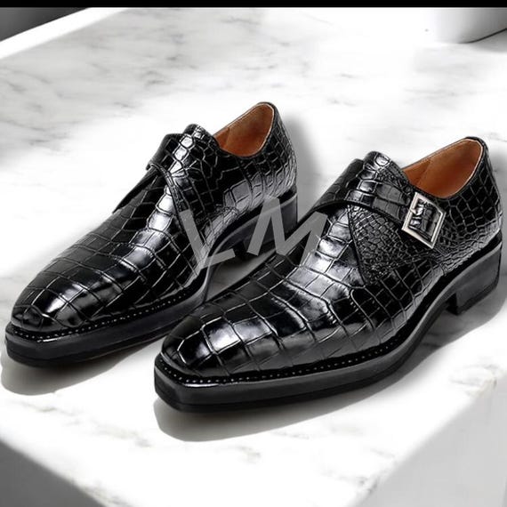 chinese dress ladies Black Mens Premium Leather Designer Dress Shoes - Perfect for Formal & main image 0