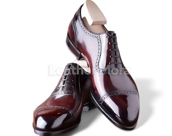 joseph abboud burgundy dress shoes Joseph Abboud Mens Shoes Size 13 Cap Toe Oxfords Cordovan Burgundy 61-91109