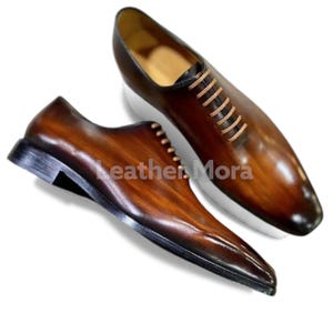 Handmade Leather Oxford Shoes – Elegant Men’s Dress Style, Formal Footwear for Office, Business, Wedding & Party Wear