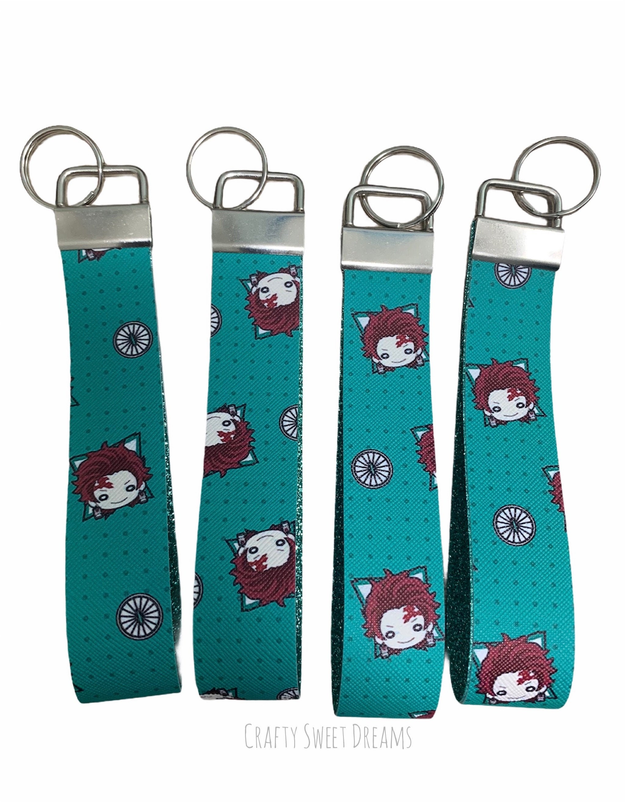 Anime Wristlet Keychain anime inspired keychain DS Etsy