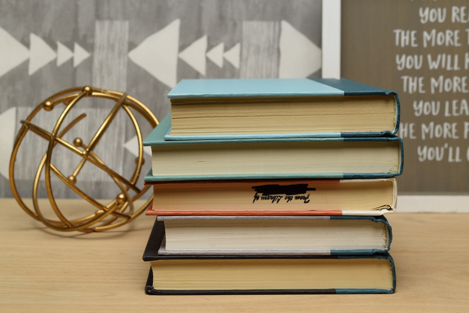 Turquoise Decorative Books Bundle Ensemble de 5 Shelf/Home Etsy