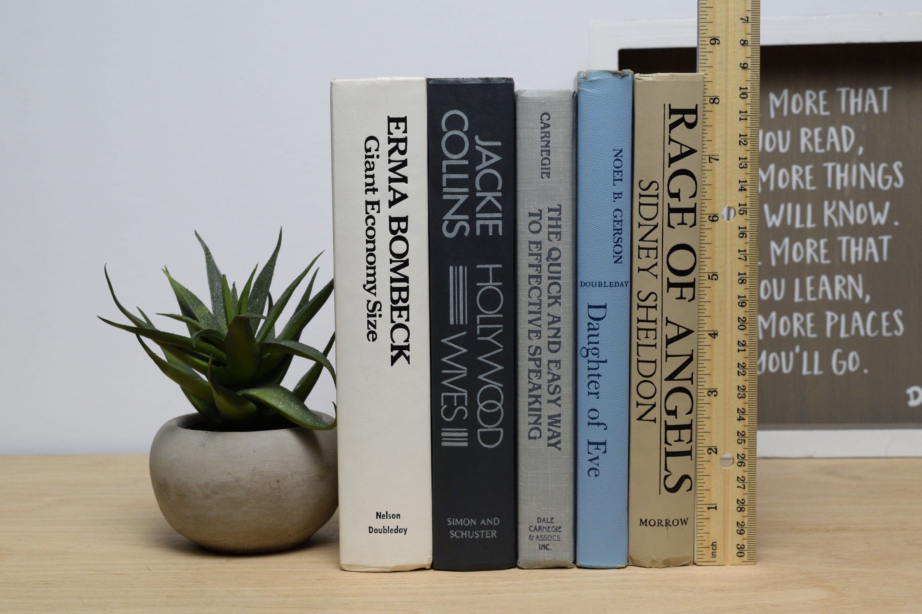 Vintage Decorative Books Bundle Set of 5 Shelf/Home Décor Etsy