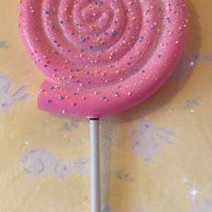 Set of four jumbo candy land faux lollipops