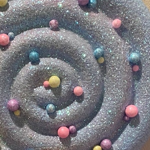Jumbo Candyland themed lollipop with removable handle 16 inch diameter