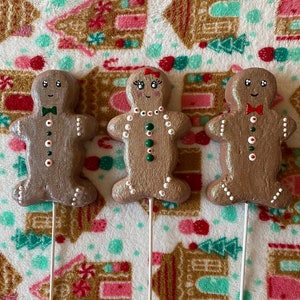 Set of 3 gingerbread ornaments