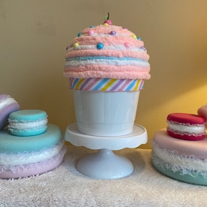 Faux jumbo candyland cupcake 16 inches long
