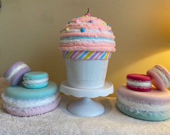 Faux jumbo candyland cupcake 16 inches long