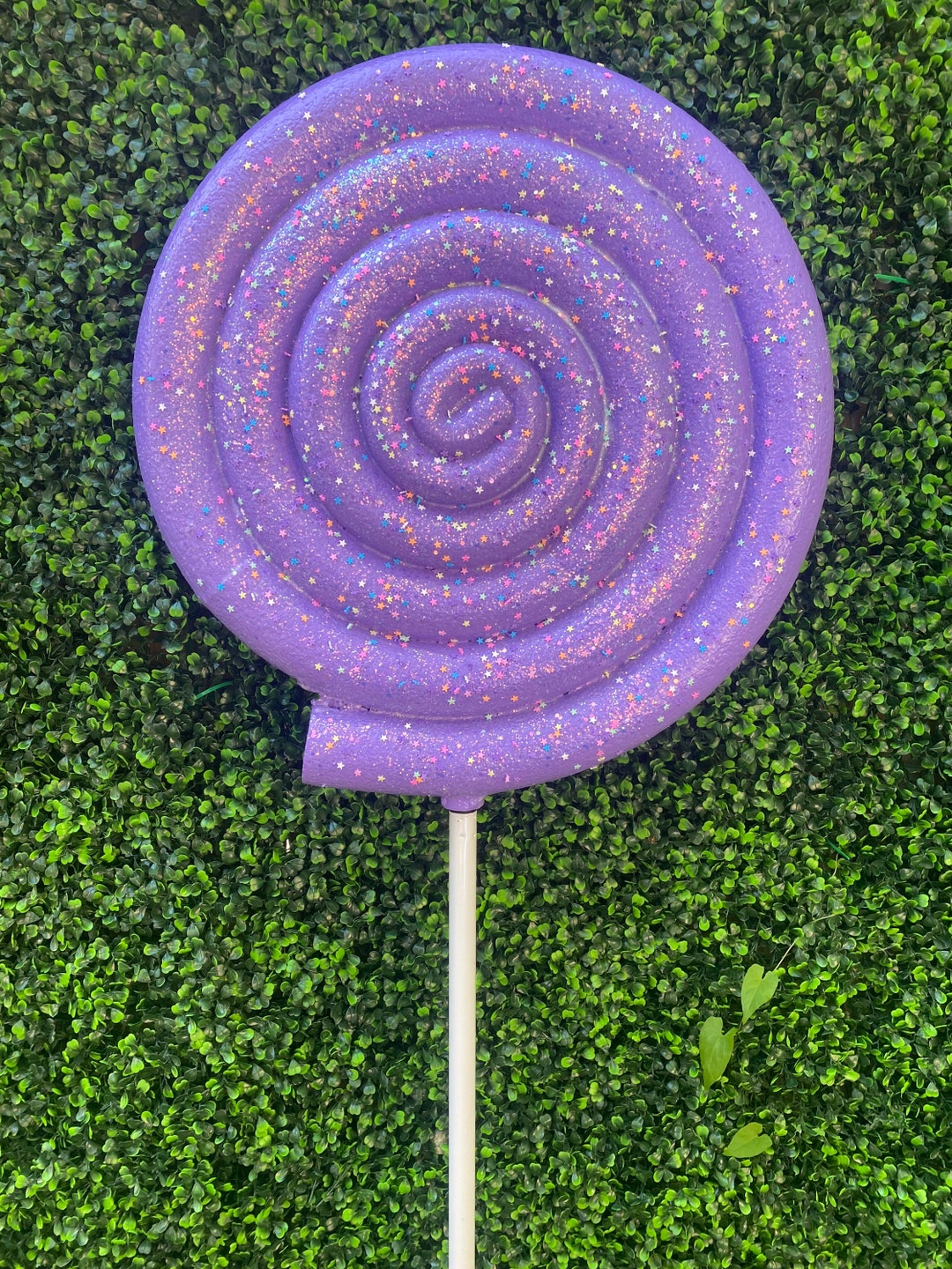XXL Purple Faux Candyland Lollipops 19 Inch Diameter Etsy