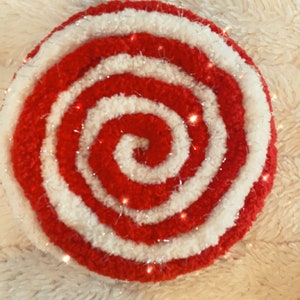 Chenille peppermints set of 3