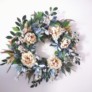 Floral Half Wreath Embroidery Kit — The Blue Peony