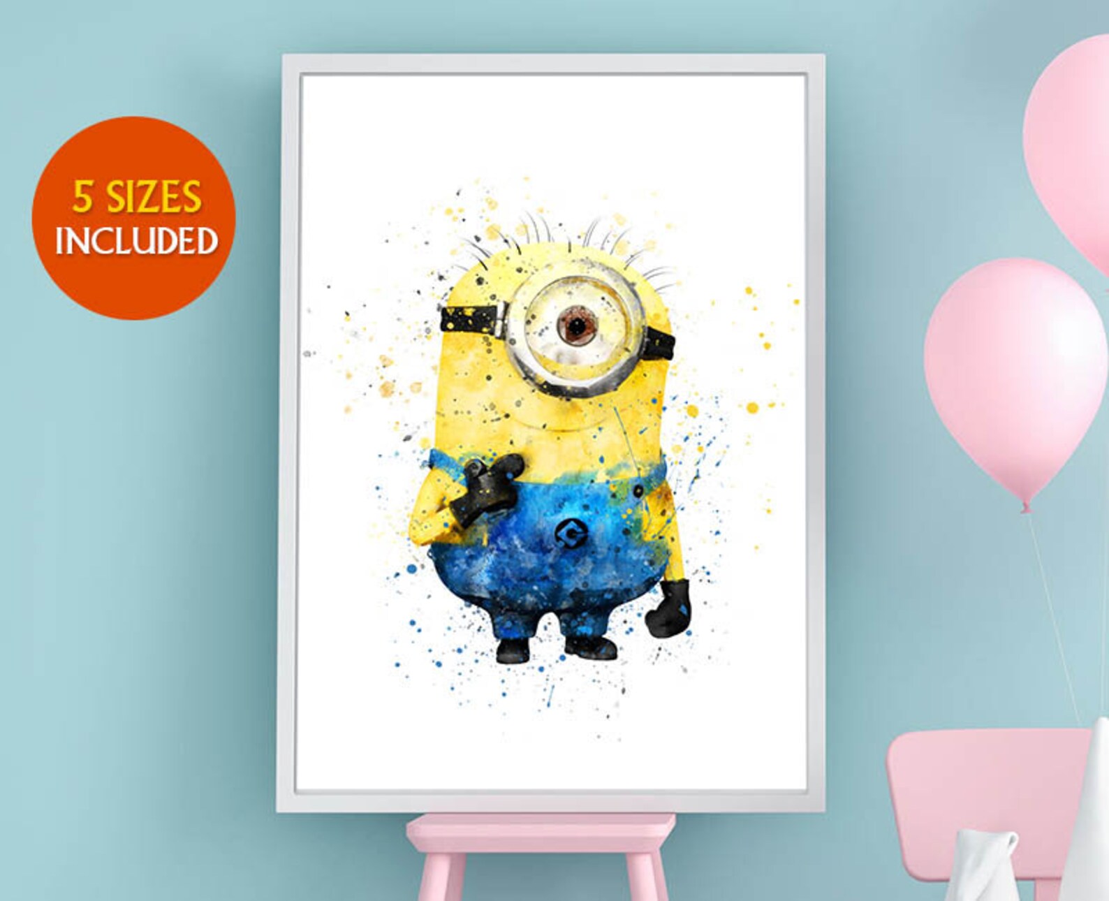 Minion Watercolor Print Minion Art Minion Poster Minions | Etsy