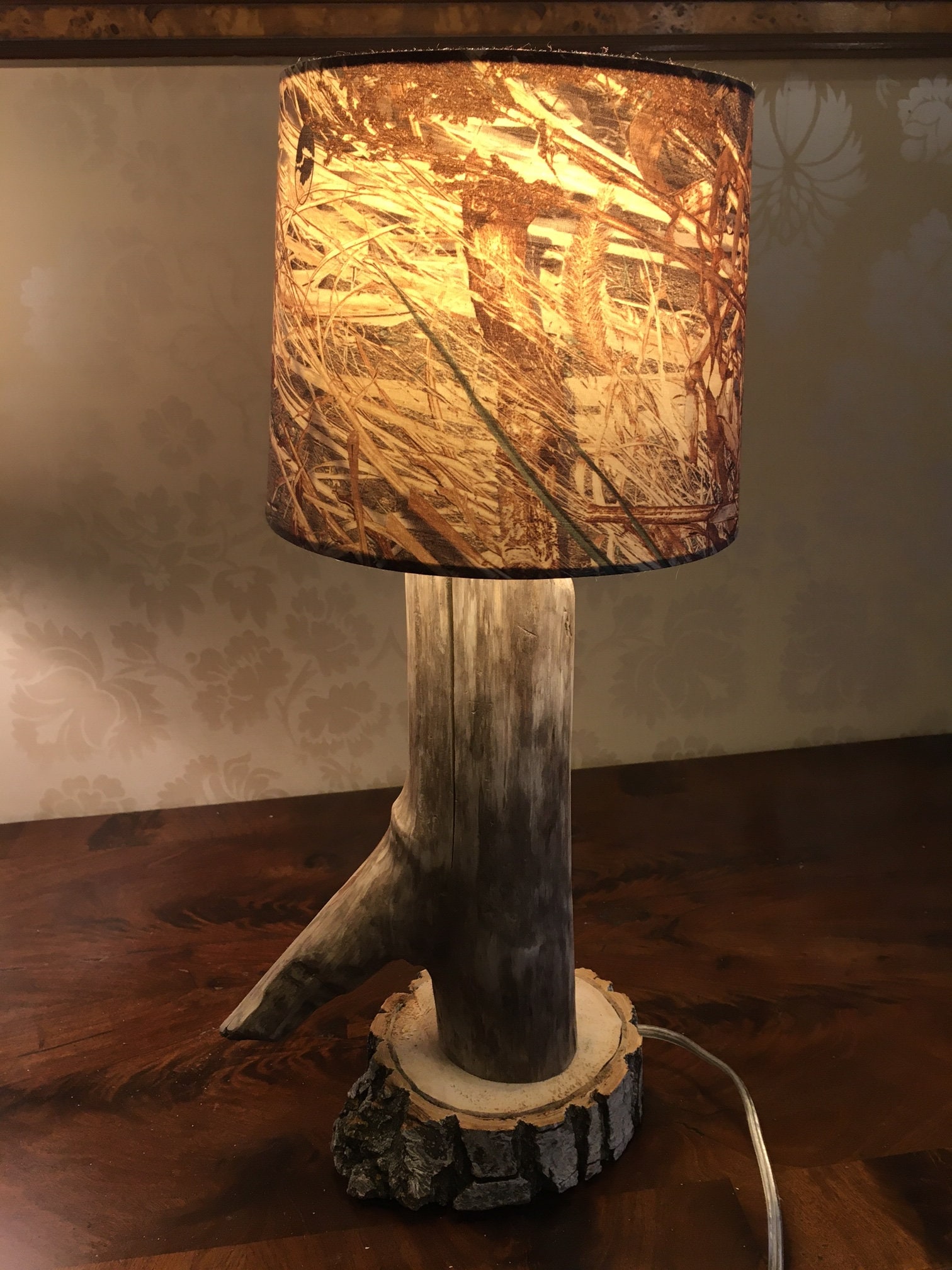 Handmade Beaver-chewed Wooden Lamp - Etsy Canada