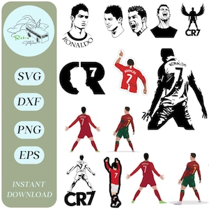 Cristiano Ronaldo Svg, Cr7 Svg, Ronaldo Svg, Cristiano Ronaldo Goat, Football Svg, Soccer Svg, Ronaldo Png, Goat Svg, Ronaldo Silhouette