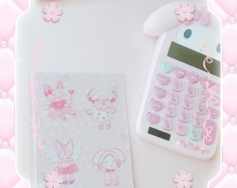 Kawaii Pastel Sticker Sheet, Twinkle Planner Stickers