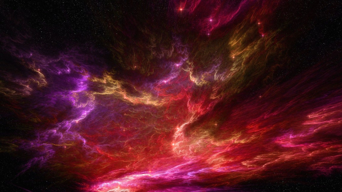 Galaxy Zoom Background Universe Zoom Background Space Zoom Etsy