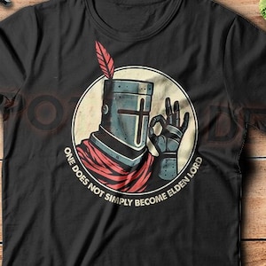 Parodie Elden Ring Shirt - Herr der Ringe T-Shirt, Auftrag, Auftrag, dunkle Seelen Ringe, Lagerfeuer Kunst, Elden Ring Geschenk, Schatten Des Erdbaumes