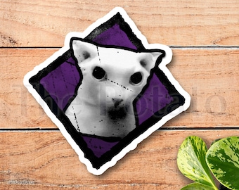Dbd Bingus Cat Perk Sticker, Spine Chill Dead By Daylight Meme Stickers