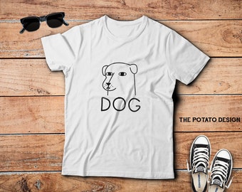 Cartoon Dog Meme T-Shirt, Funny Dog Lover Gift