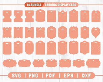 Download Earring Card Svg Etsy