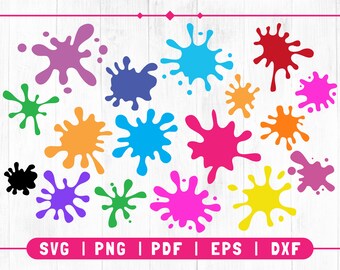 Paint Splash Clipart Etsy Paint Splash Clipart Etsy