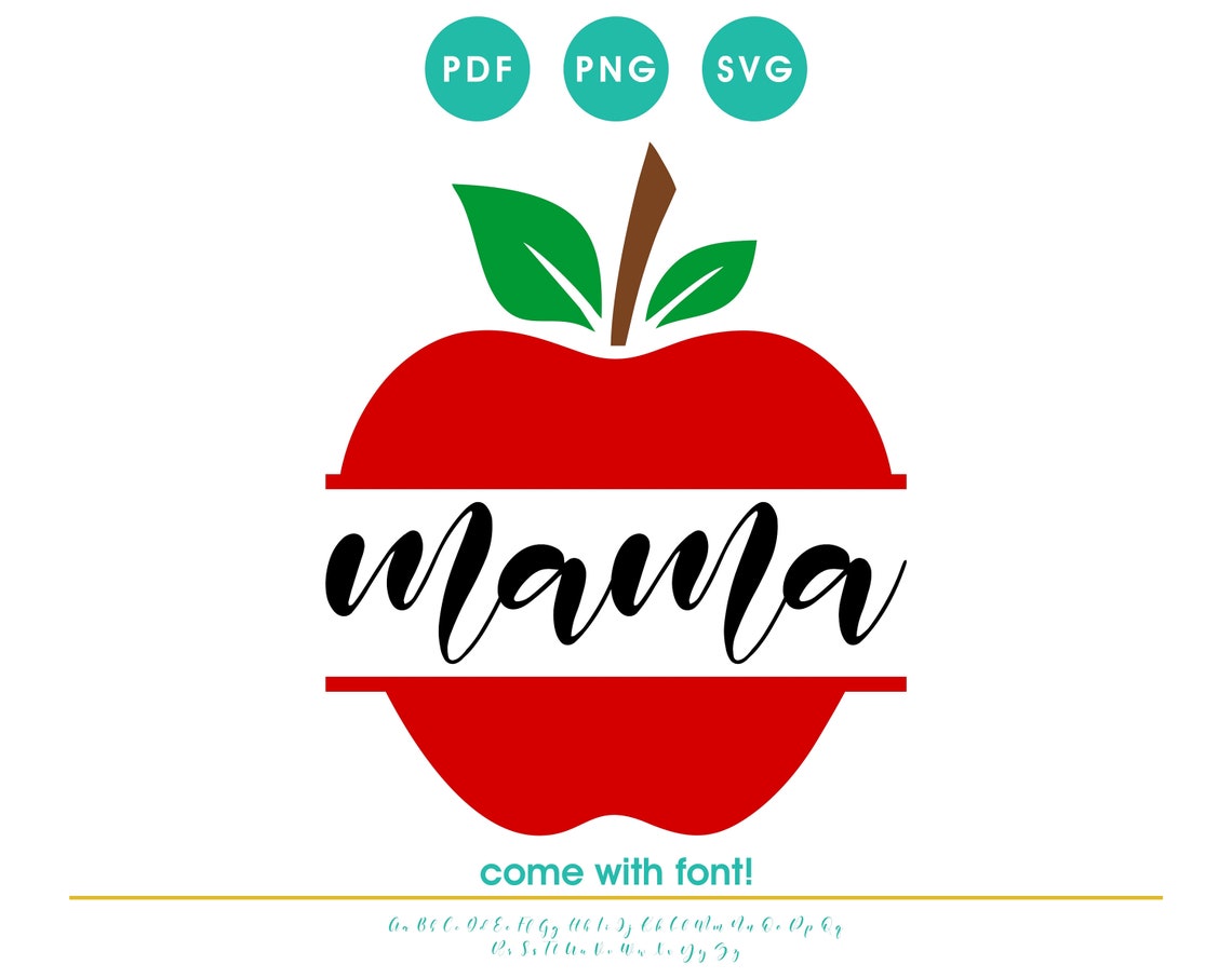Apple Name Frame SVG File Apple SVG Apple Clip Art Apple Etsy