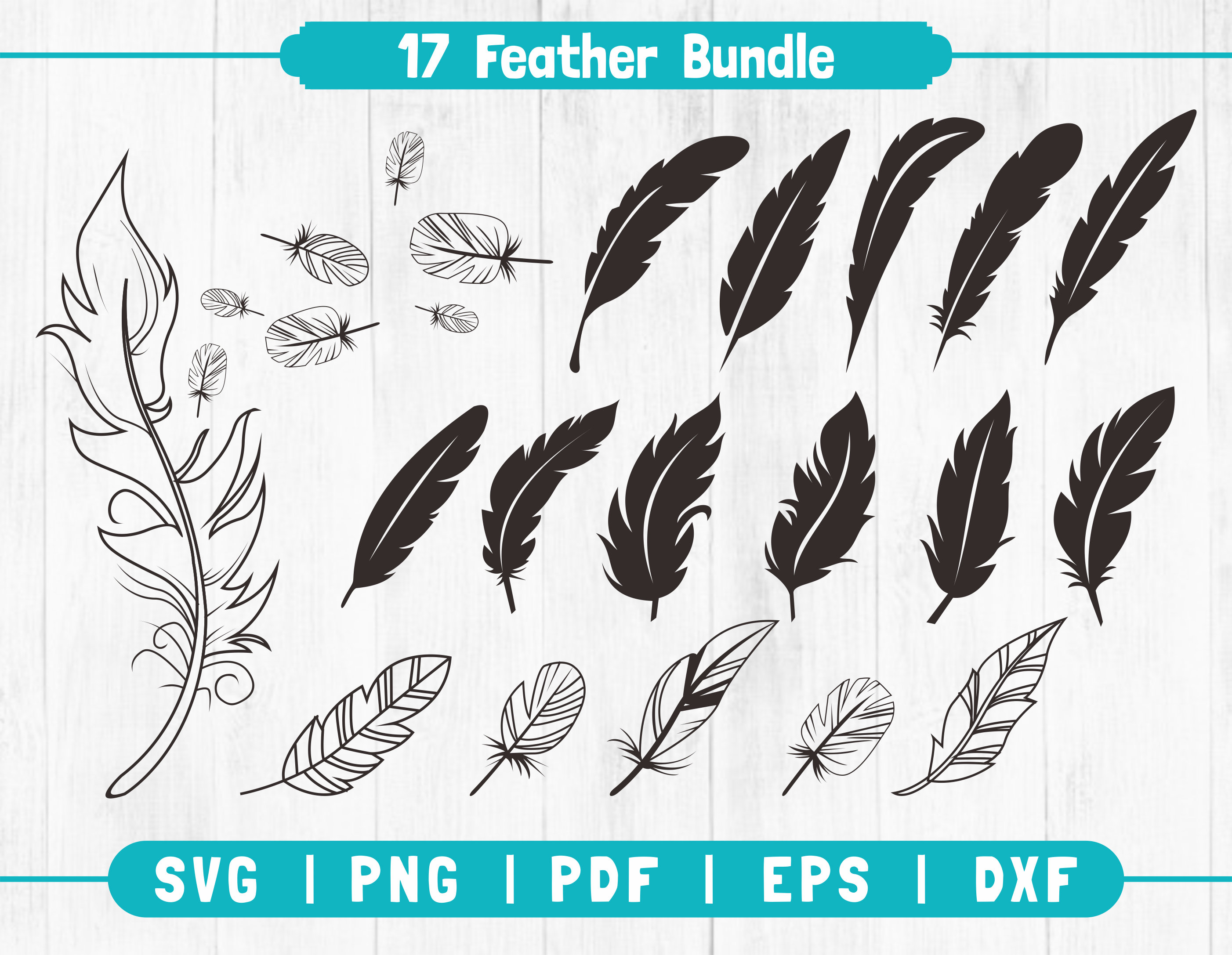 Download Feather SVG Feather svg bundle Feather clipart Boho | Etsy