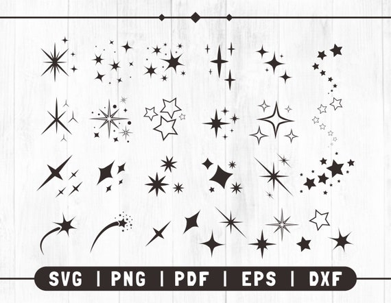 Sparkle SVG Sparkle Star Sparkle Cut File Sparkle Vector - Etsy